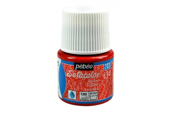 ΧΡΩΜΑ ΥΦΑΣΜΑΤΟΣ GLITTER Ruby SETACOLOR LIGHT FABRICS 45ml