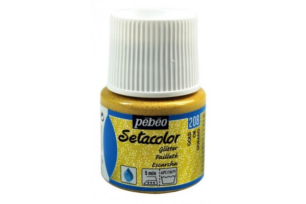 ΧΡΩΜΑ ΥΦΑΣΜΑΤΟΣ GLITTER Gold SETACOLOR LIGHT FABRICS 45ml