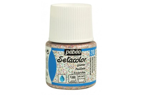 ΧΡΩΜΑ ΥΦΑΣΜΑΤΟΣ GLITTER Πολύχρωμο SETACOLOR LIGHT FABRICS 45 ml