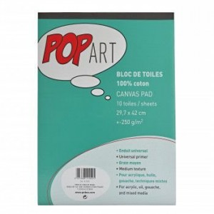 ΜΠΛΟΚ ΜΕ ΦΥΛΛΑ ΚΑΜΒΑ Α3 10φ ΒΑΜΒΑΚΕΡΟ 250GSM POP ART PEBEO