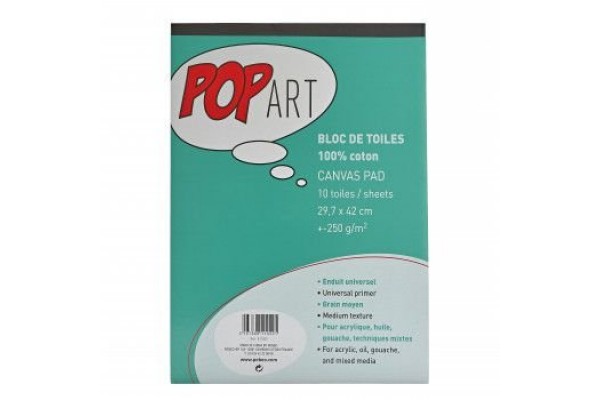ΜΠΛΟΚ ΜΕ ΦΥΛΛΑ ΚΑΜΒΑ Α3 10φ ΒΑΜΒΑΚΕΡΟ 250GSM POP ART PEBEO