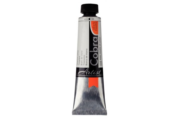 ΛΑΔΙ COBRA 40ml 105 Titanium White WATER-MIXABLE OIL