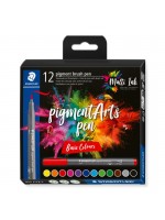 ΣΕΤ ΜΑΡΚΑΔΟΡΟΙ PIGMENT BRUSH PEN BASIC COLOURS 12 ΧΡΩΜΑΤΑ