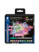 ΣΕΤ ΜΑΡΚΑΔΟΡΟΙ PIGMENT BRUSH PEN PASTEL COLOURS 12 ΧΡΩΜΑΤΑ
