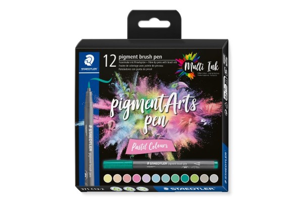 ΣΕΤ ΜΑΡΚΑΔΟΡΟΙ PIGMENT BRUSH PEN PASTEL COLOURS 12 ΧΡΩΜΑΤΑ