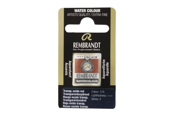 ΠΑΣΤΙΛΙΕΣ ΑΚΟΥΑΡΕΛΑΣ REMBRANDT S1 378 Transparent Oxide Red
