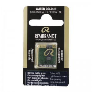 ΠΑΣΤΙΛΙΕΣ ΑΚΟΥΑΡΕΛΑΣ REMBRANDT S1 668 Chromium Oxide Green ΠΑΣΤΙΛΙΕΣ ΑΚΟΥΑΡΕΛΑΣ REMBRANDT S1 668 Chromium Oxide Green