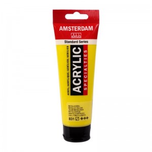 ΑΚΡΥΛΙΚΟ ΜΕΤΑΛΛΙΚΟ AMSTERDAM 120ml No.831 Metallic Yellow