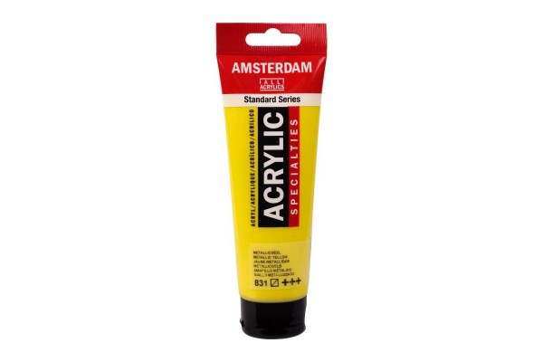 ΑΚΡΥΛΙΚΟ ΜΕΤΑΛΛΙΚΟ AMSTERDAM 120ml No.831 Metallic Yellow