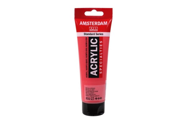 ΑΚΡΥΛΙΚΟ ΜΕΤΑΛΛΙΚΟ AMSTERDAM 120ml No.832 Metallic Red
