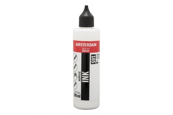 ΜΕΛΑΝΙ INK AMSTERDAM 100ml 105 TITANIUM WHITE