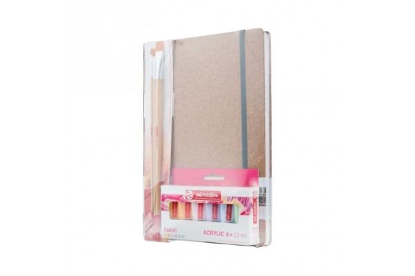 ΣΕΤ ΖΩΓΡΑΦΙΚΗΣ (ΜΠΛΟΚ ΣΧΕΔΙΟΥ, ΑΚΡΥΛΙΚΑ ΧΡΩΜΑΤΑ 6x12ml, ΠΙΝΕΛΑ) ART CREATION