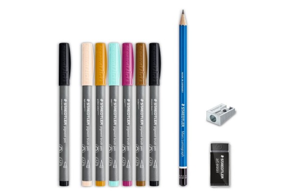ΣΕΤ Brush Pens Line Art x Botanical Set 10ΤΕΜ