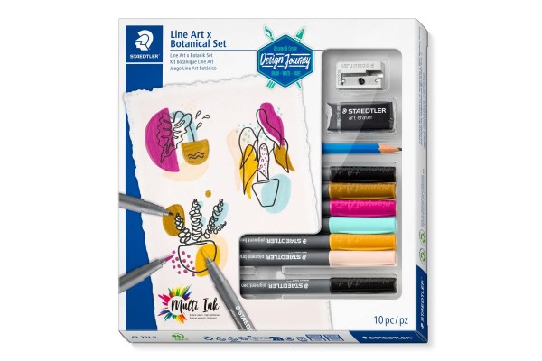 ΣΕΤ Brush Pens Line Art x Botanical Set 10ΤΕΜ