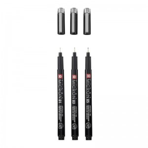 ΜΑΡΚΑΔΟΡΟΣ SAKURA PIGMA MICRON BLACK EDITION  FREE CASE SET 3 (01-03-05