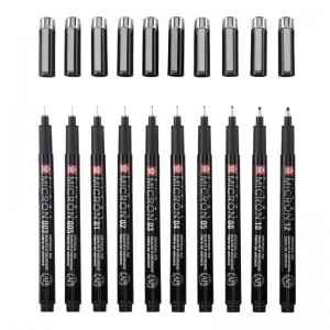ΜΑΡΚΑΔΟΡΟΣ SAKURA PIGMA MICRON BLACK EDITION FREE CASE SET 10 (003-005-01-02-03-04-05-08-10-12)