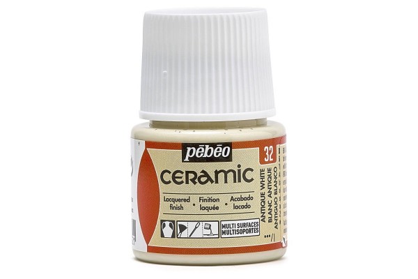 ΣΜΑΛΤΟ CERAMIC Antique White 45ml PEBEO