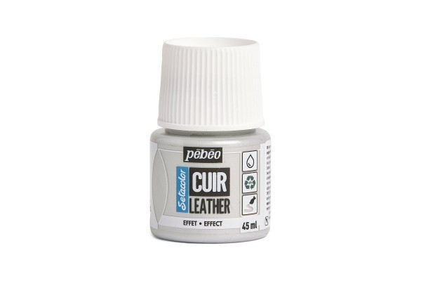 ΧΡΩΜΑ ΓΙΑ ΔΕΡΜΑΤΑ Metal Silver SETACOLOR LEATHER  45ml