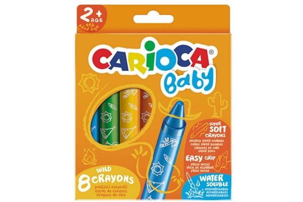 ΚΗΡΟΜΠΟΓΙΕΣ  CARIOCA BABY JUMBO 8 χρωμ.