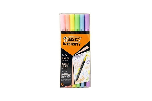 ΣΕΤ ΜΑΡΚΑΔΟΡΟΙ BIC DUAL PASTEL (2 ΜΥΤΕΣ) 6 ΧΡΩΜΑΤΑ