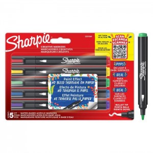ΑΚΡΥΛΙΚΟΙ ΜΑΡΚΑΔΟΡΟΙ SHARPIE CREATIVE 2mm - Σετ των5 ΑΚΡΥΛΙΚΟΙ ΜΑΡΚΑΔΟΡΟΙ SHARPIE CREATIVE 2mm - Σετ των5