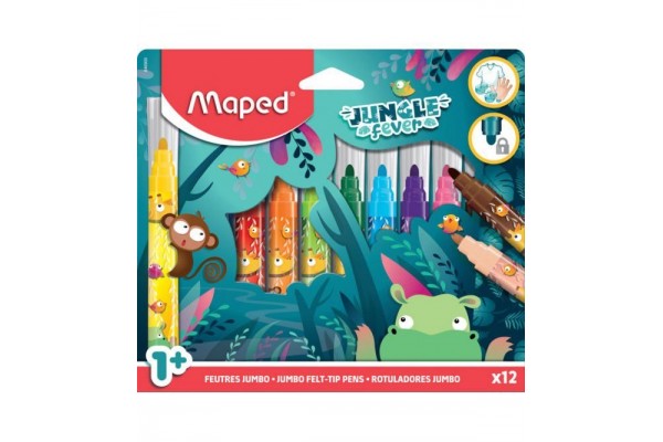 ΜΑΡΚΑΔΟΡΟΙ MAXI JUNGLE FEVER X12 ΣΕ ΧΑΡΤΙΝΗ ΣΥΣΚΕΥΑΣΙΑ