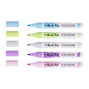 ΣΕΤ ECOLINE BRUSHPEN ROYAL TALENS 5TEM Pastel