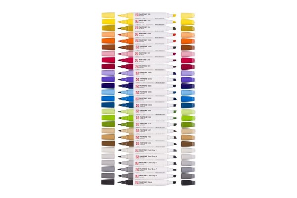 ΜΑΡΚΑΔΟΡΟΙ PANTONE  ΜΕ ΔΙΠΛΗ ΜΥΤΗ  Water Based Markers 27ΤΕΜ