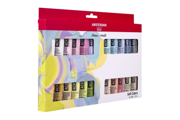 ΣΕΤ ΑΚΡΥΛΙΚΑ AMSTERDAM 24x20ml Soft colors