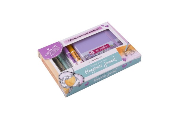 HAPPINESS JOURNAL SET-Δημιουργικό Σετ Ημερολογίου