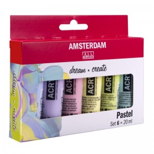 ΣΕΤ ΑΚΡΥΛΙΚΑ AMSTERDAM  6x20ml Pastel set