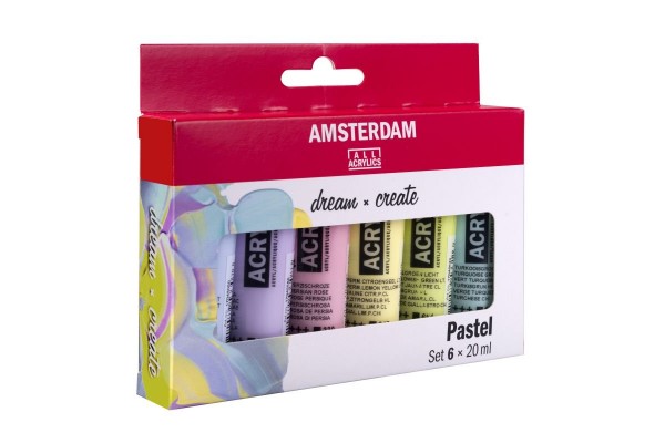 ΣΕΤ ΑΚΡΥΛΙΚΑ AMSTERDAM  6x20ml Pastel set