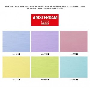 ΣΕΤ ΑΚΡΥΛΙΚΑ AMSTERDAM  6x20ml Pastel set