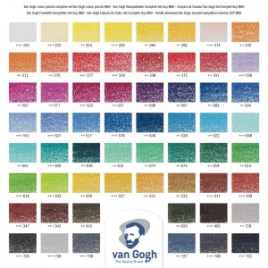 ΣΕΤ ΜΟΛΥΒΙΑ ΖΩΓΡΑΦΙΚΗΣ VAN GOGH ΣΕ ΜΕΤΑΛΛΙΚΗ ΚΑΣΕΤΙΝΑ 60ΤΕΜ
