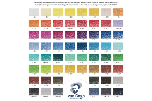 ΣΕΤ ΜΟΛΥΒΙΑ ΖΩΓΡΑΦΙΚΗΣ VAN GOGH ΣΕ ΜΕΤΑΛΛΙΚΗ ΚΑΣΕΤΙΝΑ 60ΤΕΜ