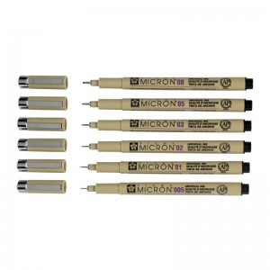 ΜΑΡΚΑΔΟΡΑΚΙΑ PIGMA MICRON SET 6 BLACK 4  2