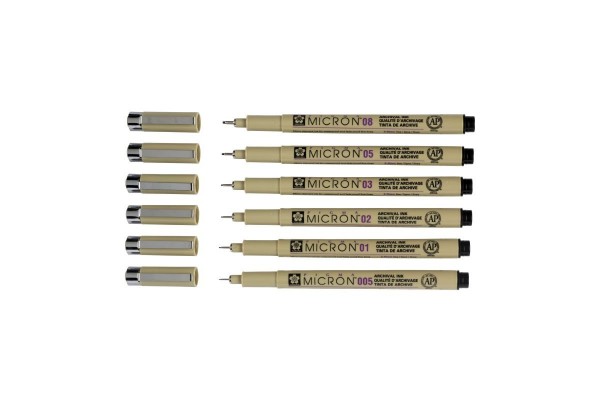 ΜΑΡΚΑΔΟΡΑΚΙΑ PIGMA MICRON SET 6 BLACK 4  2