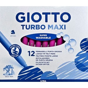 ΜΑΡΚΑΔΟΡΟΙ ΖΩΓΡΑΦΙΚΗΣ ΧΟΝΔΡΟΙ MAGENTA 12ΤΕΜ GIOTTO TURBO MAXI ΠΛΕΝΟΜΕΝΟΙ ΜΑΡΚΑΔΟΡΟΙ ΖΩΓΡΑΦΙΚΗΣ ΧΟΝΔΡΟΙ MAGENTA 12ΤΕΜ GIOTTO TURBO MAXI ΠΛΕΝΟΜΕΝΟΙ