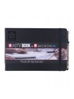 ΜΠΛΟΚ ΣΧΕΔΙΟΥ 15x21 Black ΠΛΑΓΙΟ ΜΕ ΛΑΣΤΙΧΟ SAKURA 140g 80 ΦΥΛΛΑ