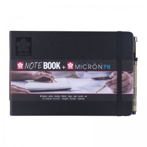 ΜΠΛΟΚ ΣΧΕΔΙΟΥ 15x21 Black ΠΛΑΓΙΟ ΜΕ ΛΑΣΤΙΧΟ SAKURA 140g 80 ΦΥΛΛΑ