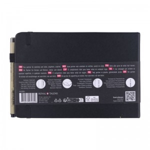 ΜΠΛΟΚ ΣΧΕΔΙΟΥ 15x21 Black ΠΛΑΓΙΟ ΜΕ ΛΑΣΤΙΧΟ SAKURA 140g 80 ΦΥΛΛΑ