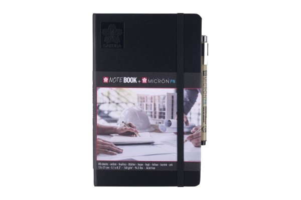 ΜΠΛΟΚ 13x21 Black ΜΕ ΛΑΣΤΙΧΟ SAKURA 80 ΦΥΛΛΑ