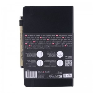 ΜΠΛΟΚ 13x21 Black ΜΕ ΛΑΣΤΙΧΟ SAKURA 80 ΦΥΛΛΑ