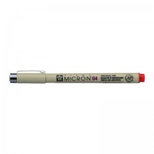 ΜΑΡΚΑΔOΡΟΣ SAKURA MICRON 04  ΚΟΚΚΙΝΟ PIGMA