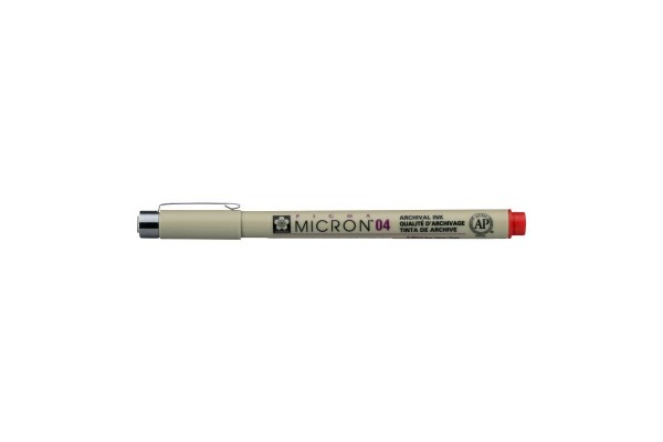 ΜΑΡΚΑΔOΡΟΣ SAKURA MICRON 04  ΚΟΚΚΙΝΟ PIGMA