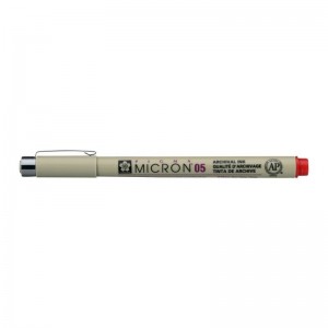 ΜΑΡΚΑΔOΡΟΣ SAKURA  MICRON 05  ΚΟΚΚΙΝΟ PIGMA