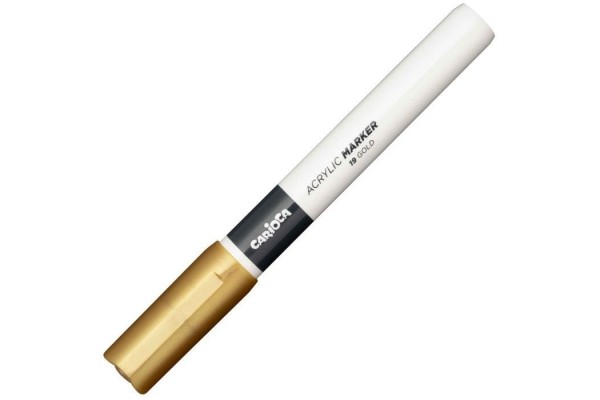 ΜΑΡΚΑΔΟΡΟΙ 2ΜΜ ΑΚΡΥΛΙΚΟΙ CARIOCA ΧΡΥΣΟ ΓΙΑ ΟΛΕΣ ΤΙΣ  ΕΠΙΦΑΝΕΙΕΣ