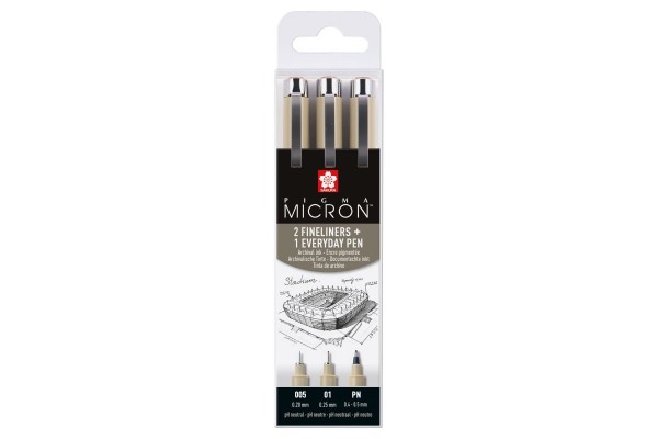 ΜΑΡΚΑΔΟΡΟΣ PIGMA MICRON SET 3 URBAN#