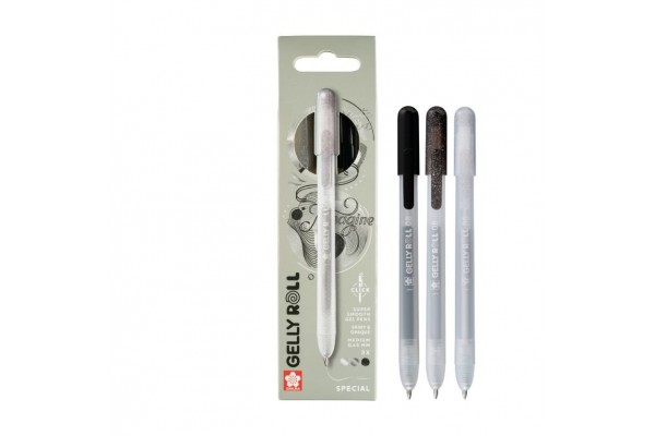 ΜΑΡΚΑΔΟΡΟΙ GELLY ROLL SOECIAL MIX  SET 3B (Black-Silver-Black)