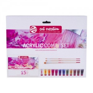 TALENS ART CREATION ACRYLIC COMBISET WITH PAPER TALENS ART CREATION ACRYLIC COMBISET WITH PAPER